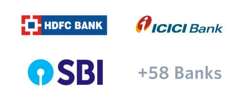 HDFC, ICICI, SBI & 58+ Banks